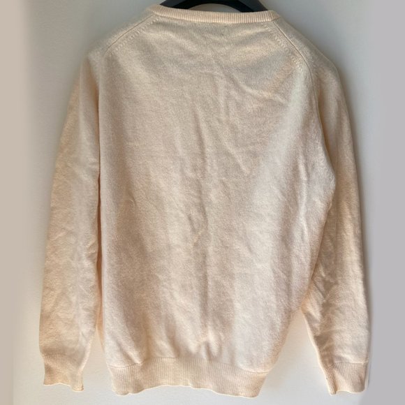 Vintage Wool cream James Pringle sweater Scotland Pristine Crew Neck Warm 100% - Picture 5 of 7